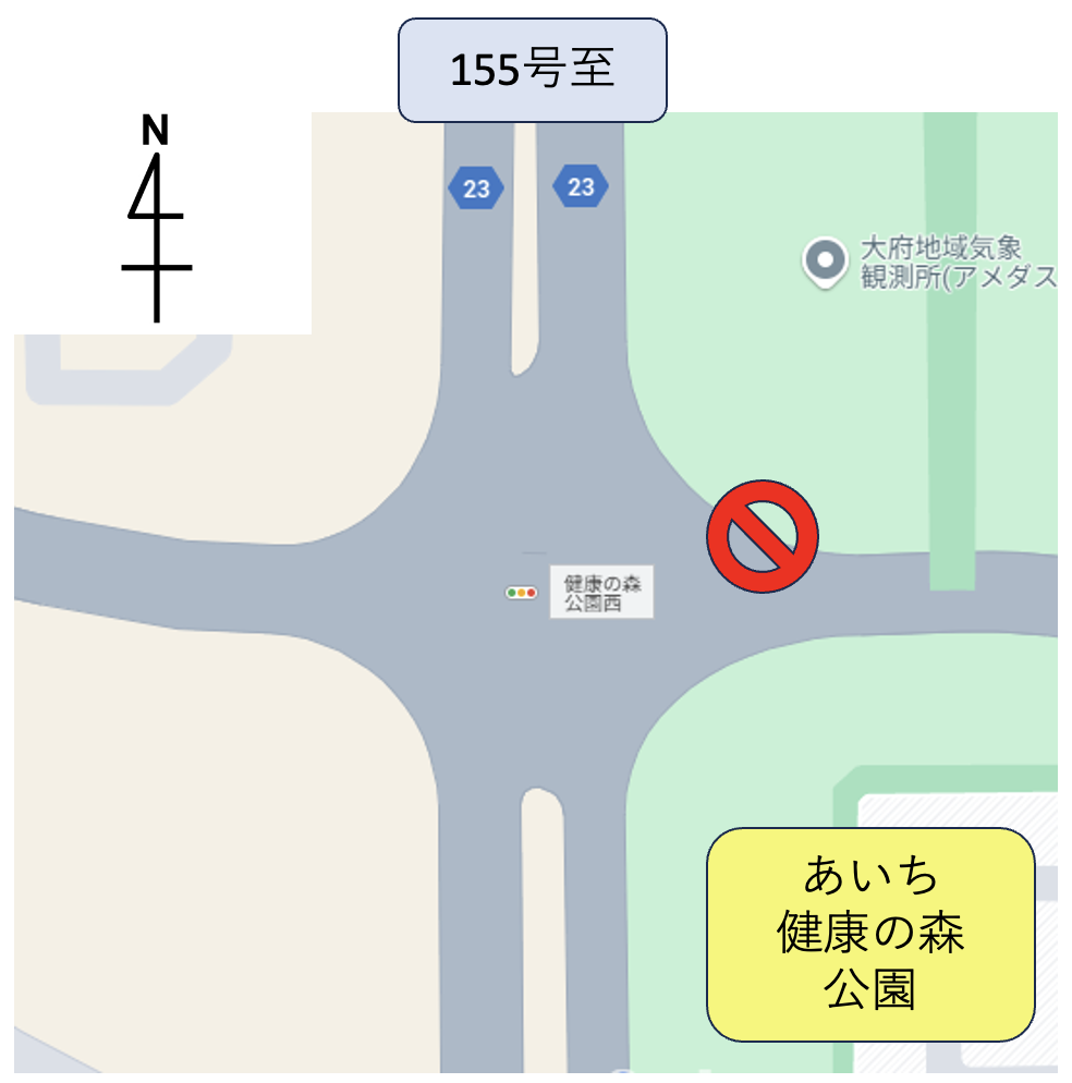 交通規制のご案内図